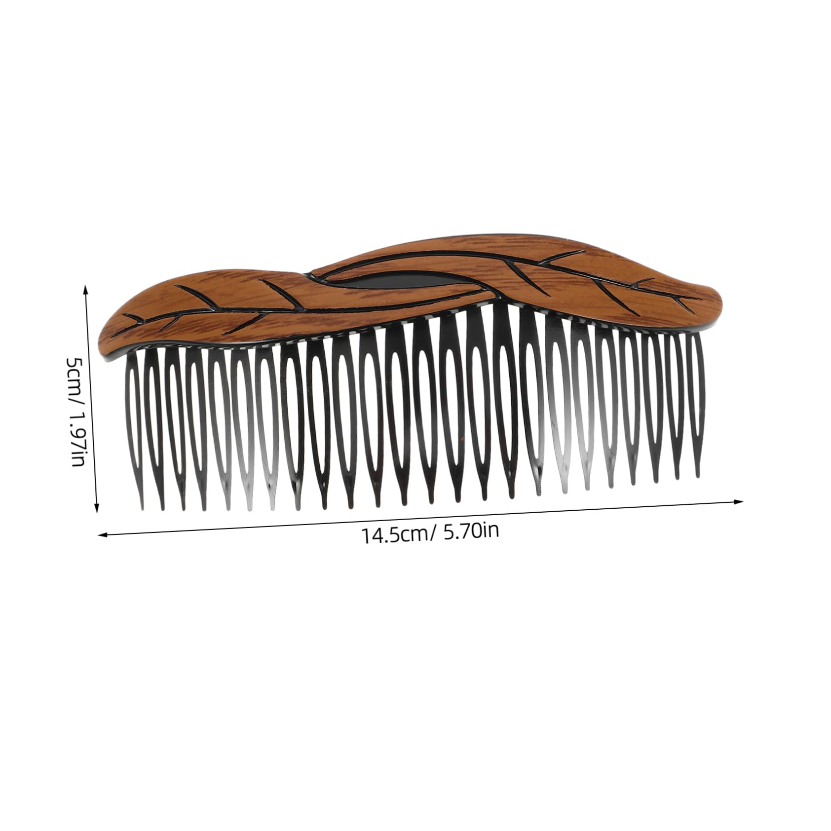 VICASKY 8pcs French Hair Side Comb: Decorative Twist Combs with 24-tooth - Strong Hold Hair Clip Combs for Women and Girls - Hairstyling Accessories
