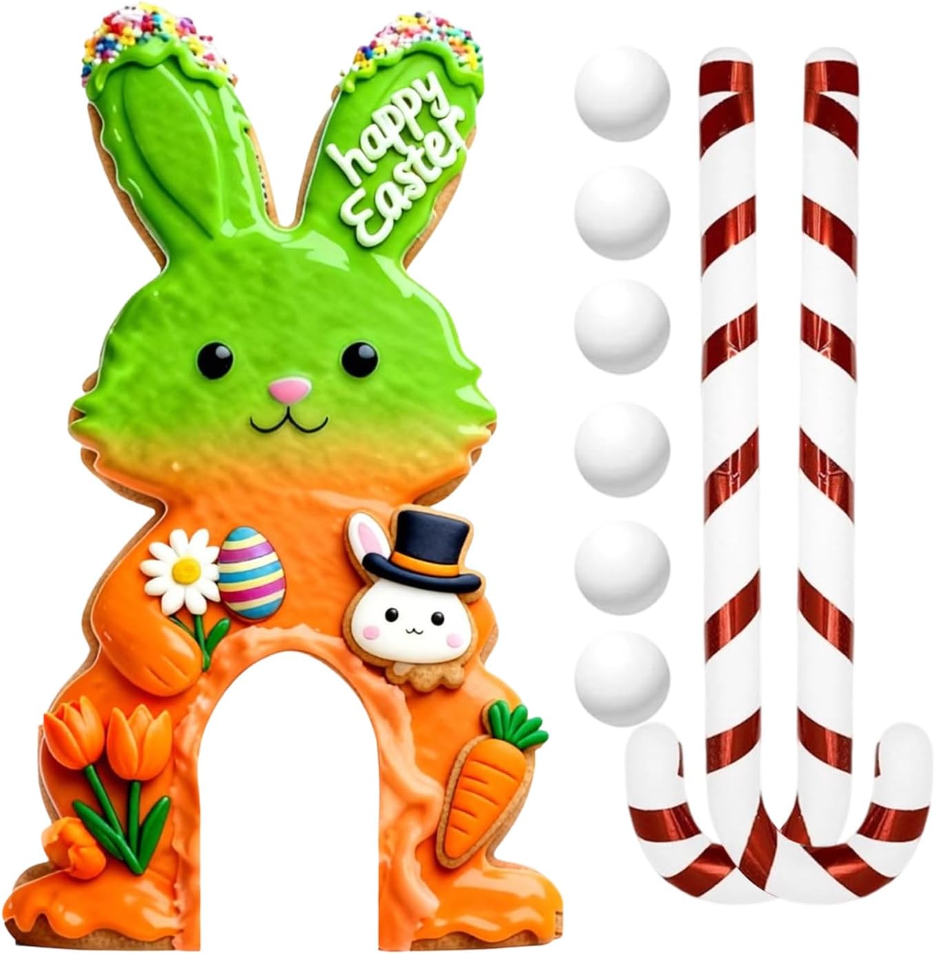 Easter Golf Game Set | Portable Entertainment Activity | Tiny Golf Course with Balls and Clubs | for Family Party Indoor Home Living Room Bedroom Playroom Kids Adults