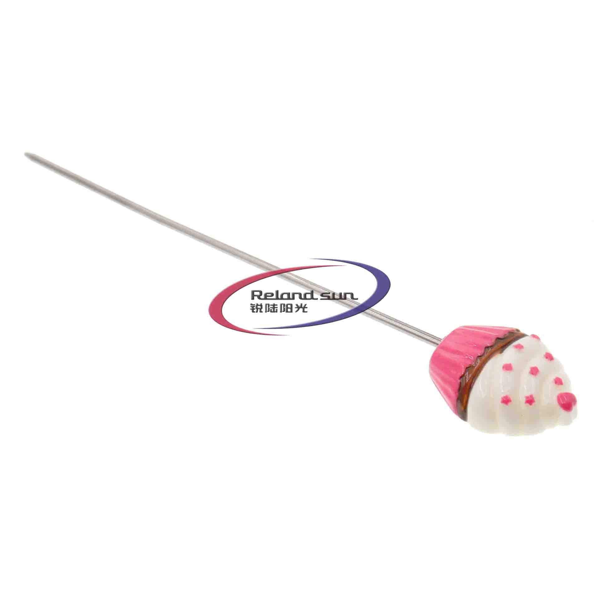 Stainless Steel Cake Test Pin Love Dot Pattern Cupcake Testing Needle Biscuit Muffin Baking Tester Probe Skewer Kitchen Tool