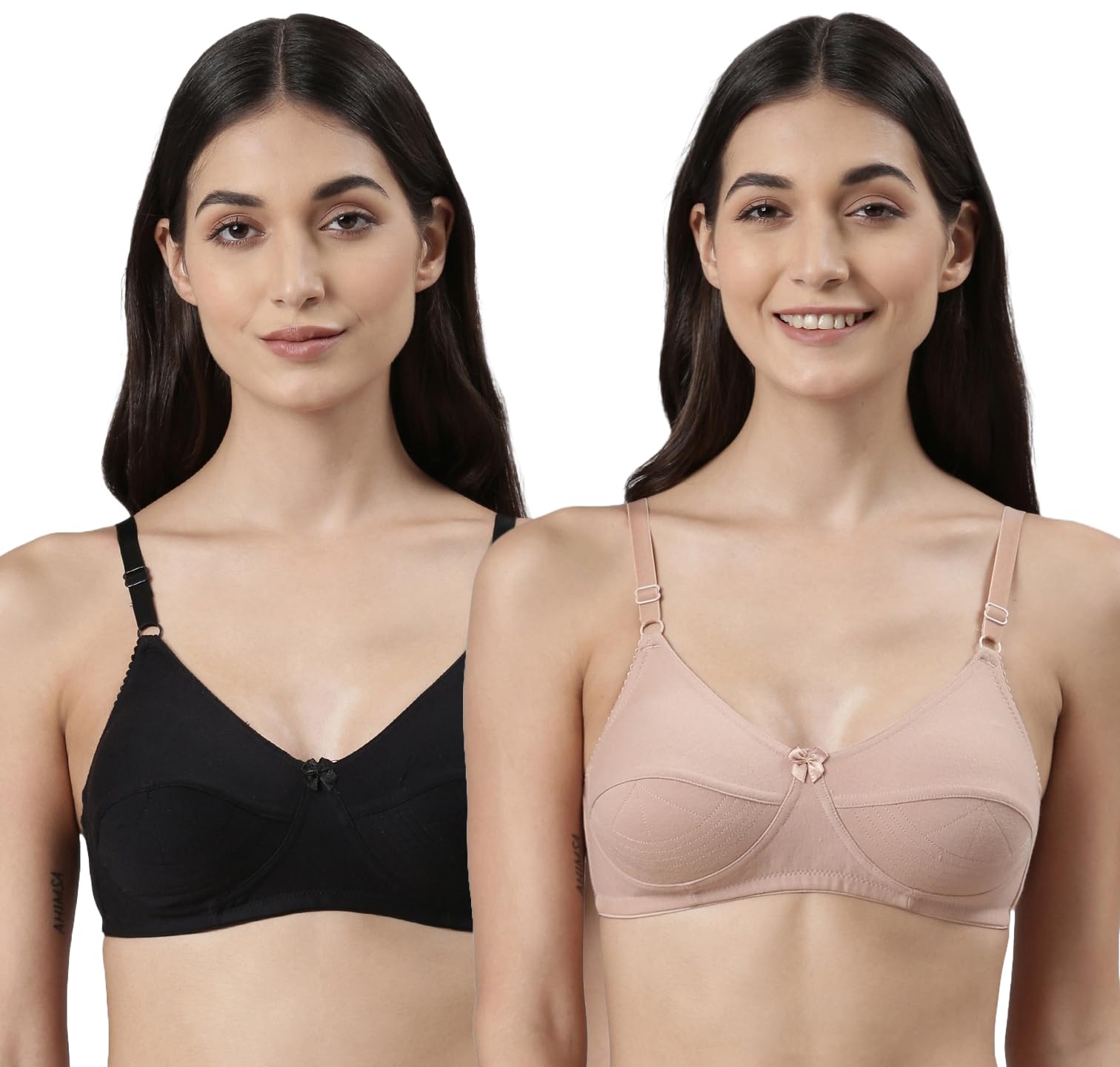 dollar Missy Pack of 2 Women's Cotton Wire-Free Uplift Support Bra-picture-17