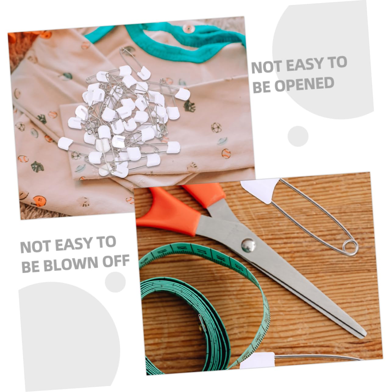 Sosoport 5 Sätze Sicherheitsnadeln Für Junge Mädchen Hochwertige Stoffwindeln DIY Bastelbedarf Rostfreie Pins Für Babybekleidung Und Mehr Für Kreative Projekte 60 Stück * 5