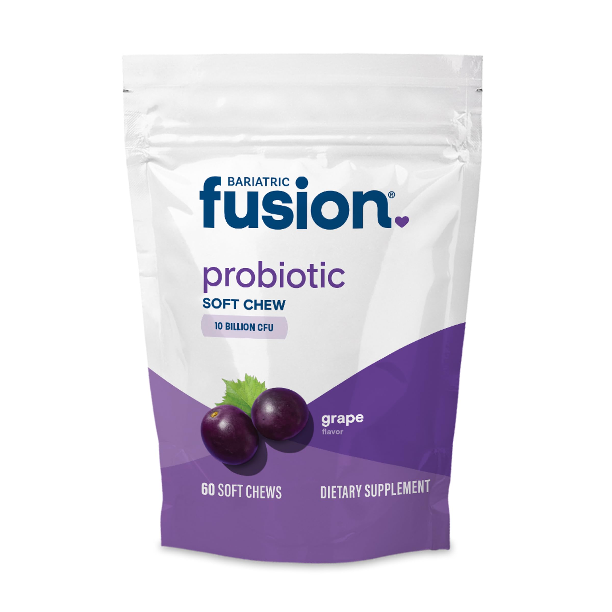Bariatric Fusion Probiotic, Grape, 60 Soft Chews