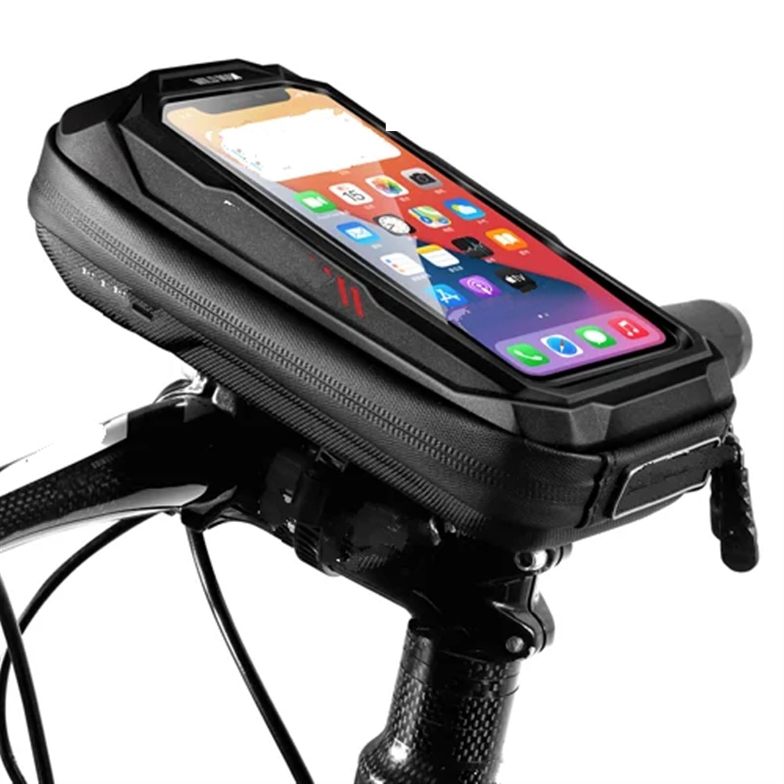 Support Telephone Velo Sac Support Téléphone Portable Vélo Étui Étanche pour Vélo Support Téléphone Portable 6,9 ​​Pouces Guidon Accessoires Vélo VTT Telephone Moto Rotation