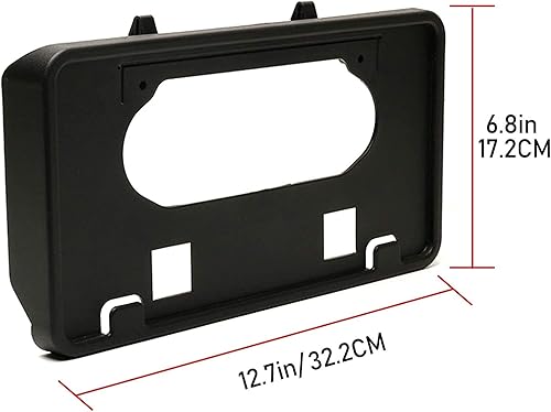 Miniatura 2 de HAKA TOUGH Soporte de montaje de parachoques compatible con Ford F150 2009-2014 Soporte de marco de matrícula frontal