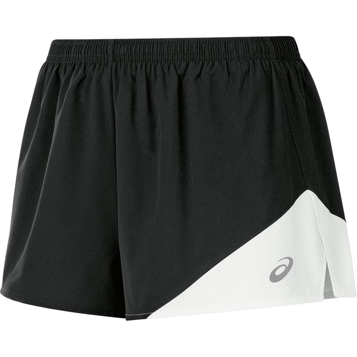 ASICS Women's Gunlap 1/2 Split Shorts, Black/White, X-Large