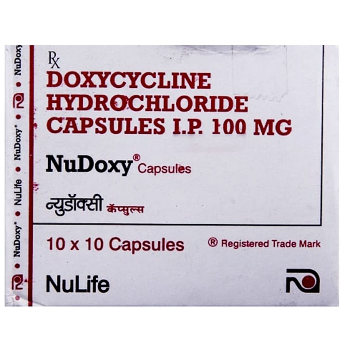NUDOXY - Strip of 10 Capsules