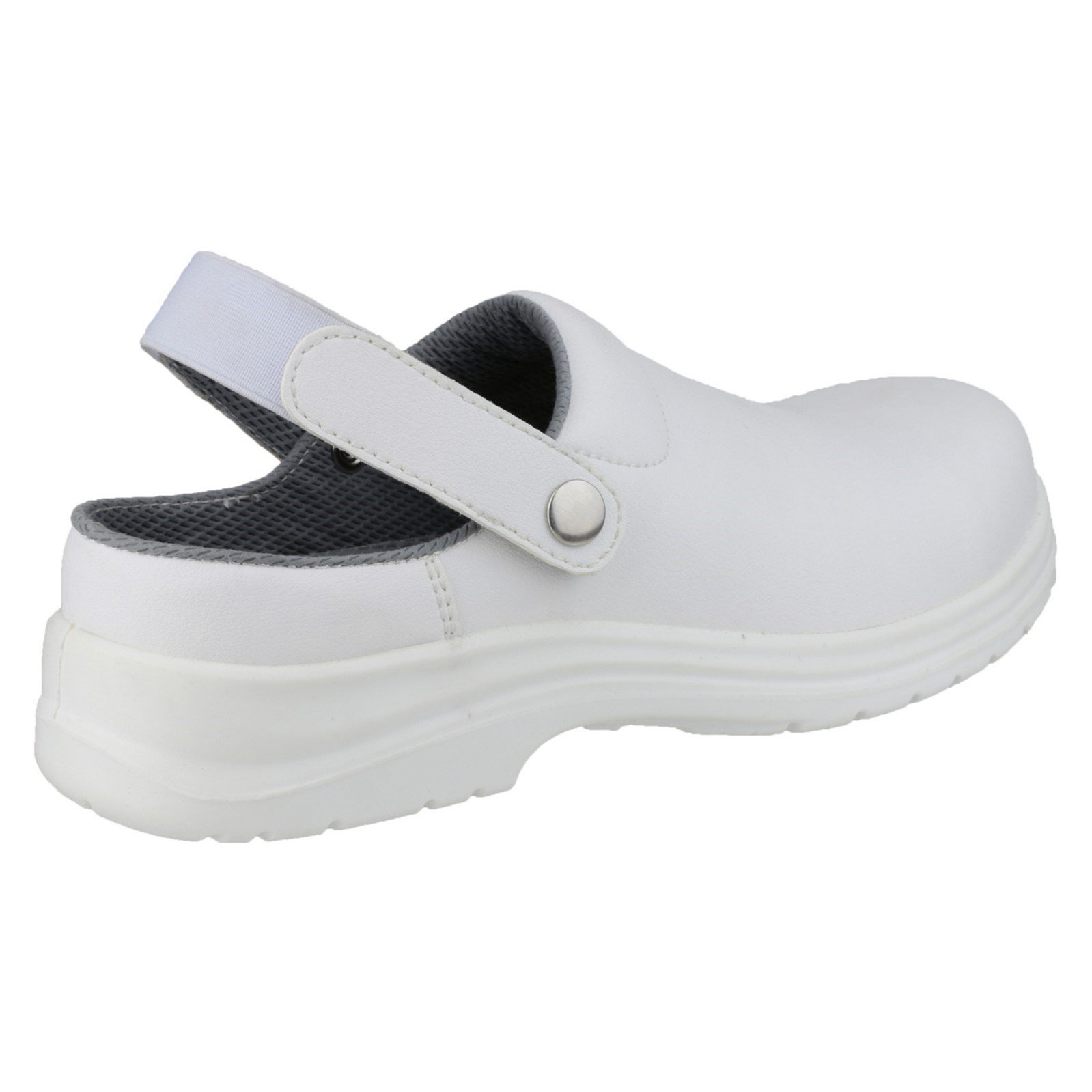 Amblers Safety FS512 White Clog White Size 8