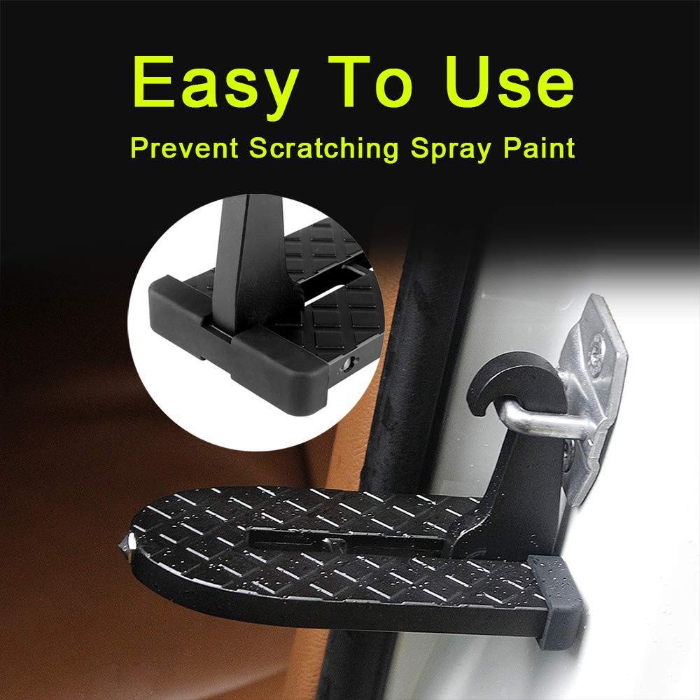 Folding Car Door Step With Glass Breaker Safety Hammer – Multifunctional Metal Loc