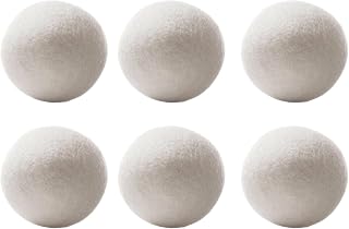 Wool Drying Balls - 6 Natural Softener Set | Reusable Washing Ball | Clothes Drying Solution | Softener Ball to Reduce Wrinkles & Save