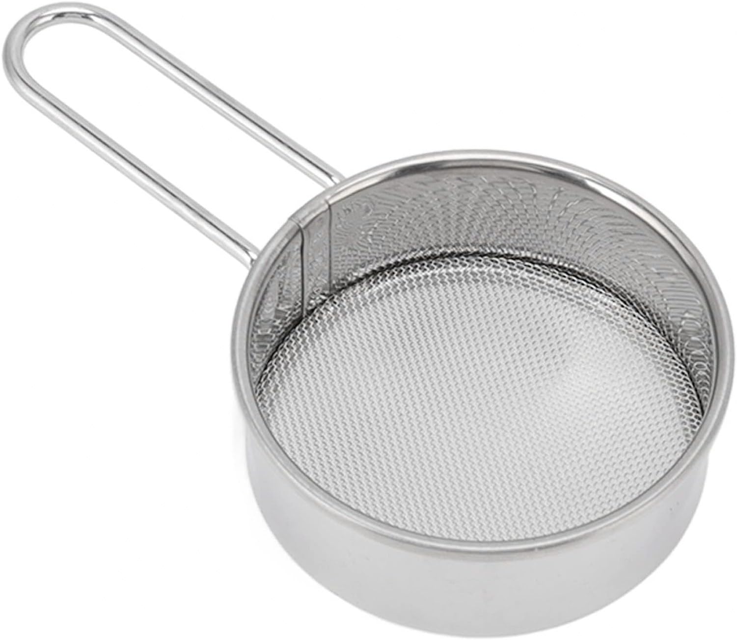 Setaccio per Farina in Acciaio Inox Leggero con Manico Ergonomico per Cucina e Pasticceria