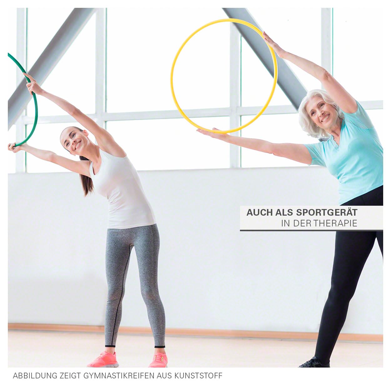 Sport-Tec cerchio da ginnastica in legno, hula hoop, cerchio da allenamento, cerchio da ginnastica, cerchio da fitness, cerchio da ginnastica, riduzione del peso, 60cm