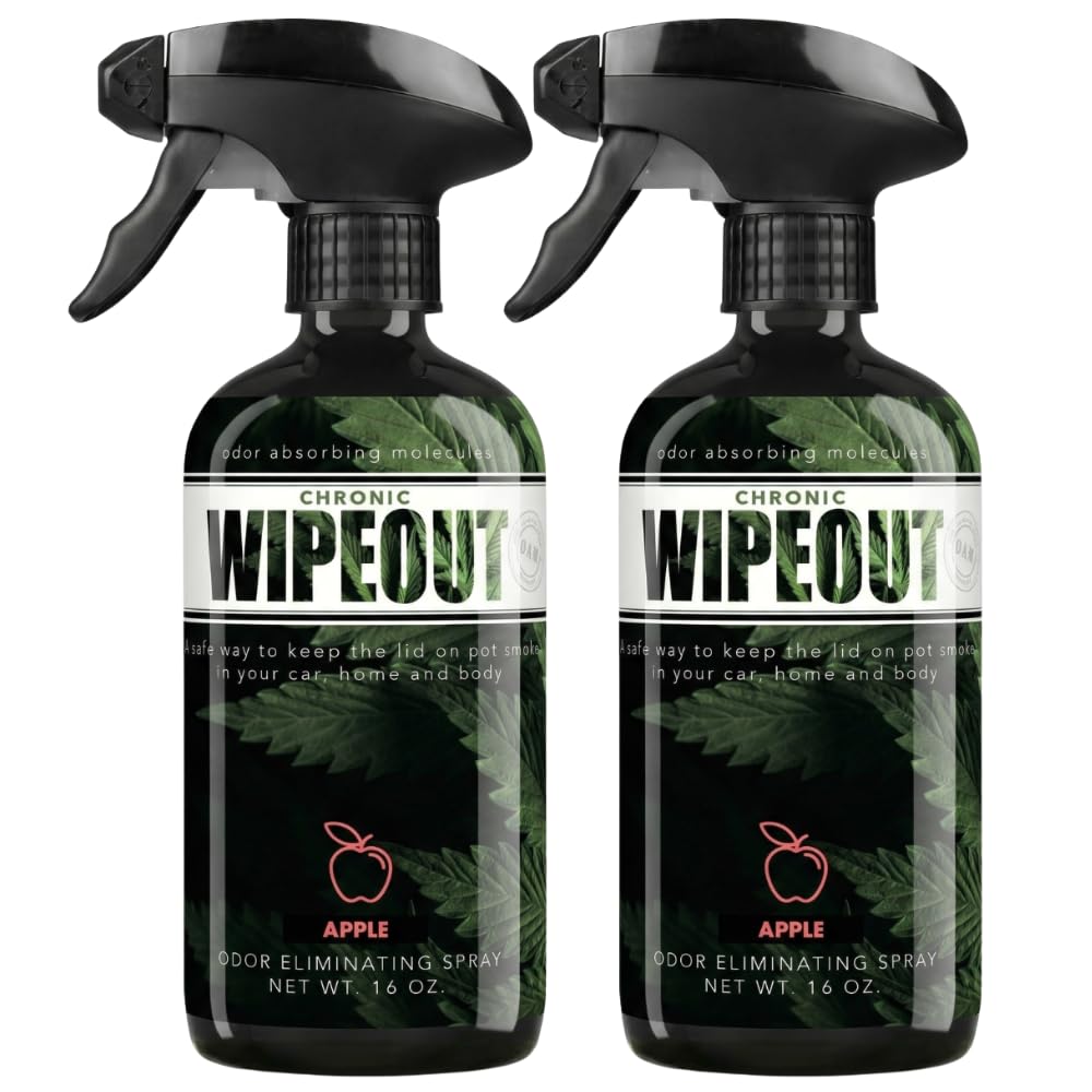 Chronic Wipeout Eliminujący zapach w sprayu - specjalnie zaprojektowany dla zapachów dymu. Bezpieczny i niesamowicie skuteczny dzięki technologii OAM. Dwie butelki 473 ml