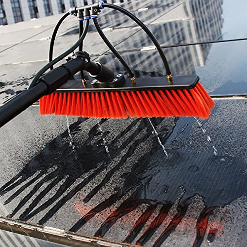 Brosse de nettoyage de vitres extérieures hydro-propulsée pour toit