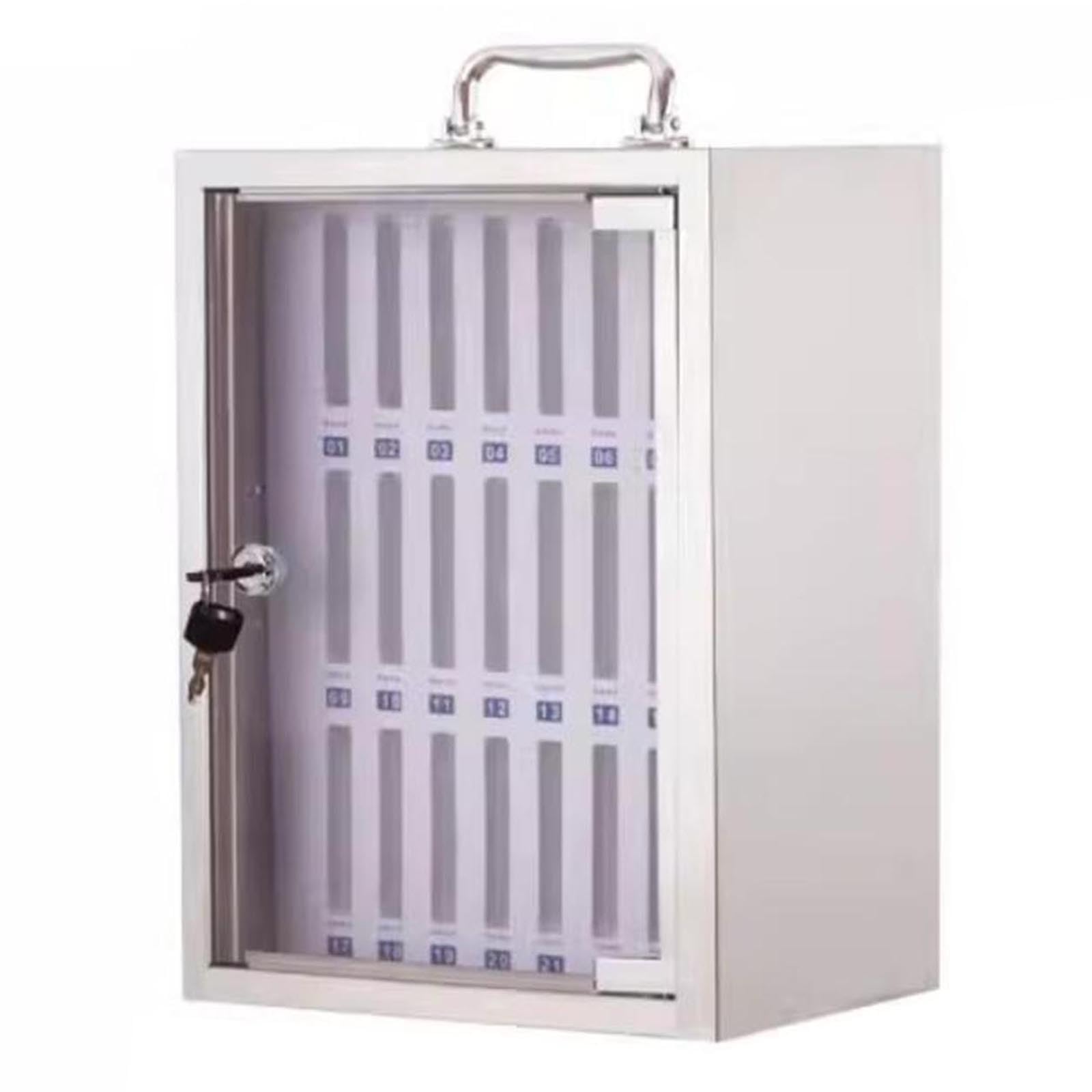 Scatola Organizer per Telefono Tavolo Porta Telefono A Parete Custodia per Telefono con Serratura unità di Archiviazione per Telefono da Ufficio E Scuola Contiene 12~60 Posizioni(24 Bits)