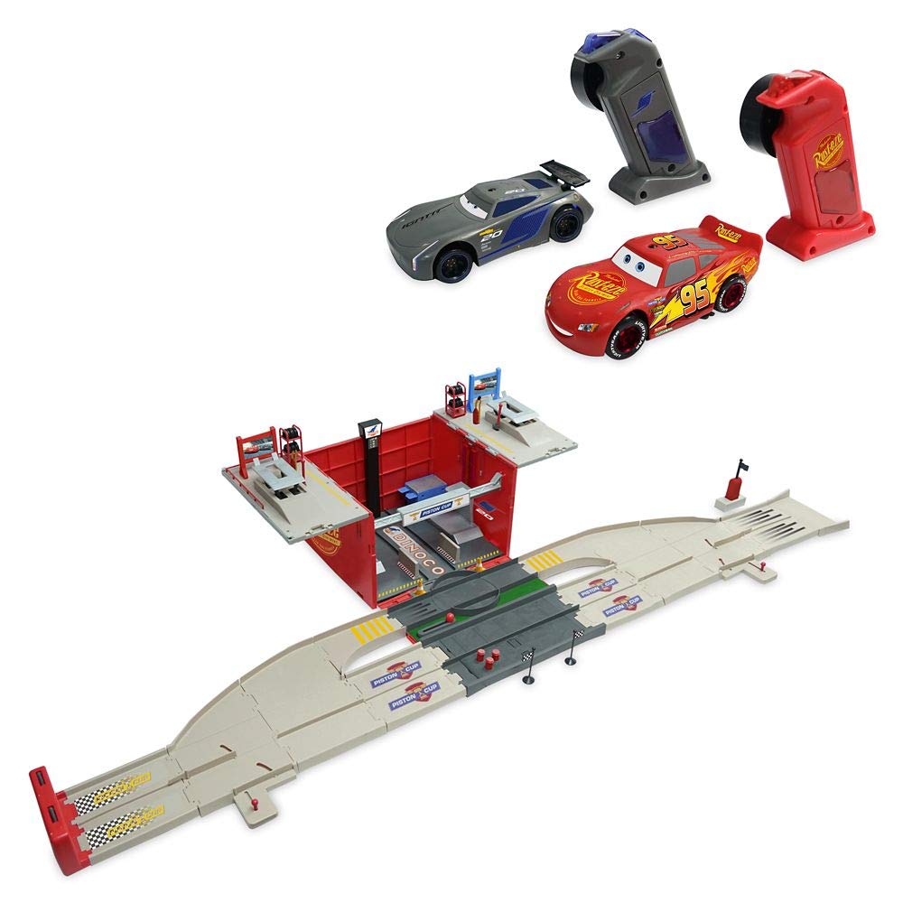Disney Cars Racetrack Pit Stop Set 