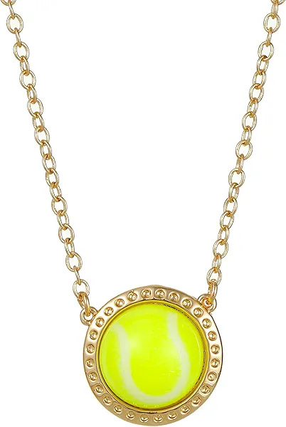 Tennis Necklace Tennis Gift for Lovers Team Coach Mom Tennis Short Charm Necklace Jewelry