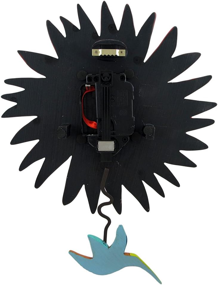 Allen Designs Humming Around Hummingbird and Flower Wall Clock