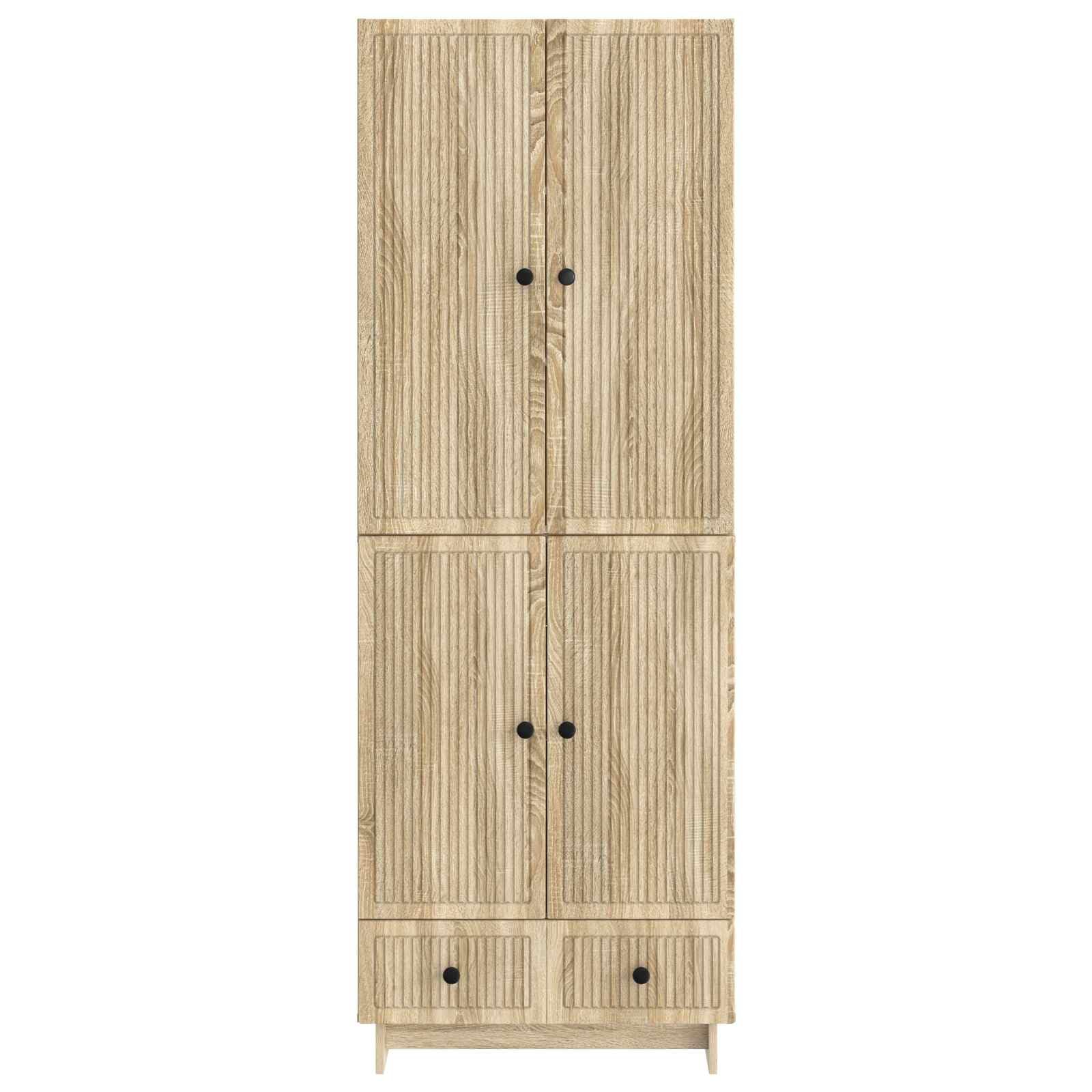 Hothingwell Zestaw mebli 2 szt. Chene Sonoma 66 x 34,5 x 95 cm | Stół rozkładany, wytrzymały materiał, do użytku na zewnątrz, łatwa konserwacja, kompaktowa konstrukcja
