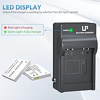 Vista 6 de LP Paquete de 2 baterías NB-6LH NB-6L y cargador LED, batería de 1200 mAh compatible con Canon PowerShot SX530 HS SX710 HS SX700 HS SX610 HS SX600