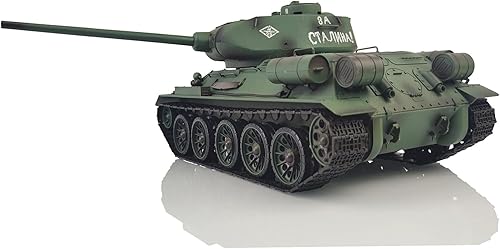 Miniatura 7 de Henglong 2.4G 116 escala 7.0 plástico Ver Soviet T34-85 3909 RTR Rc Modelo de tanque