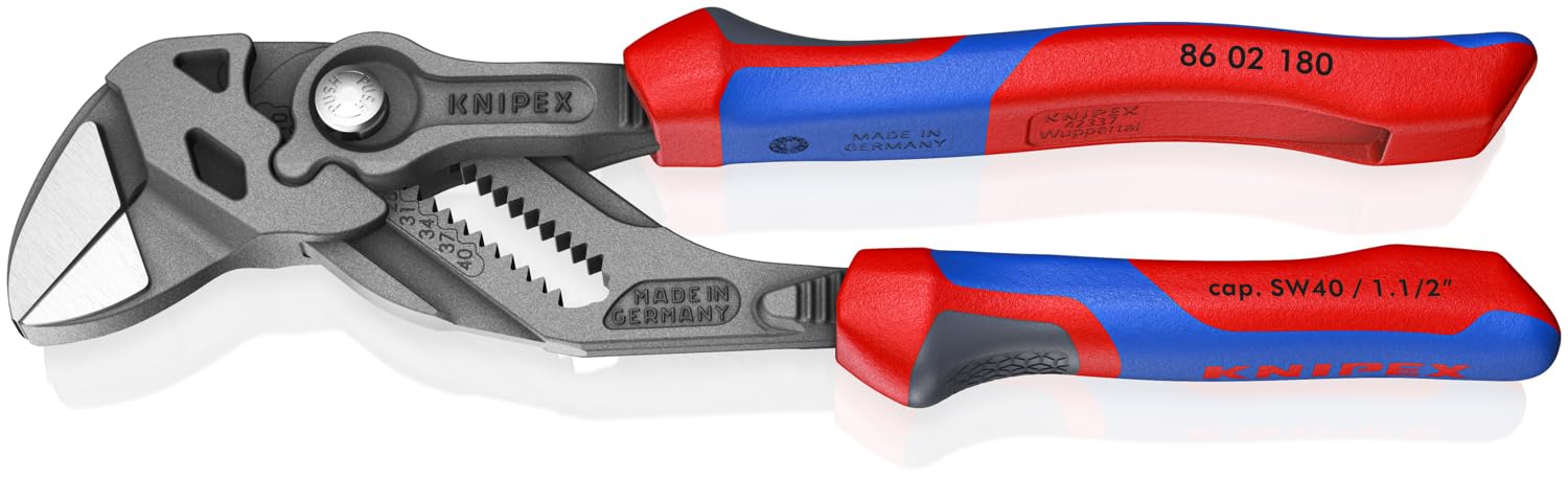 KNIPEX Narzędzia - klucz szczypcowy, czarne wykończenie, wielokomponentowy (8602180)