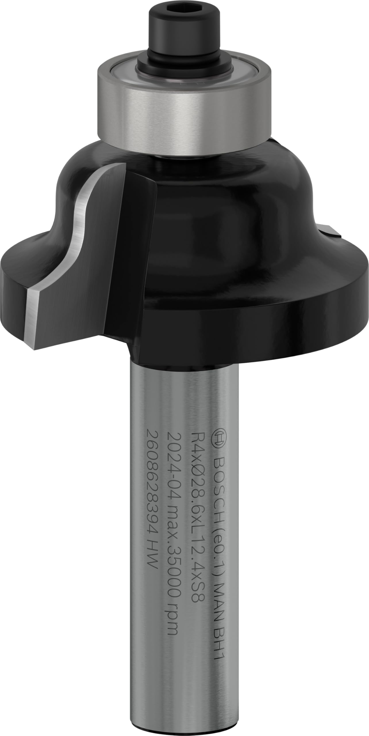 Bosch 2 608 aksesuarı 628 394 profil freze B 8 mm, R1 4 mm, B 8 mm, L 12,7 mm, G 54 mm