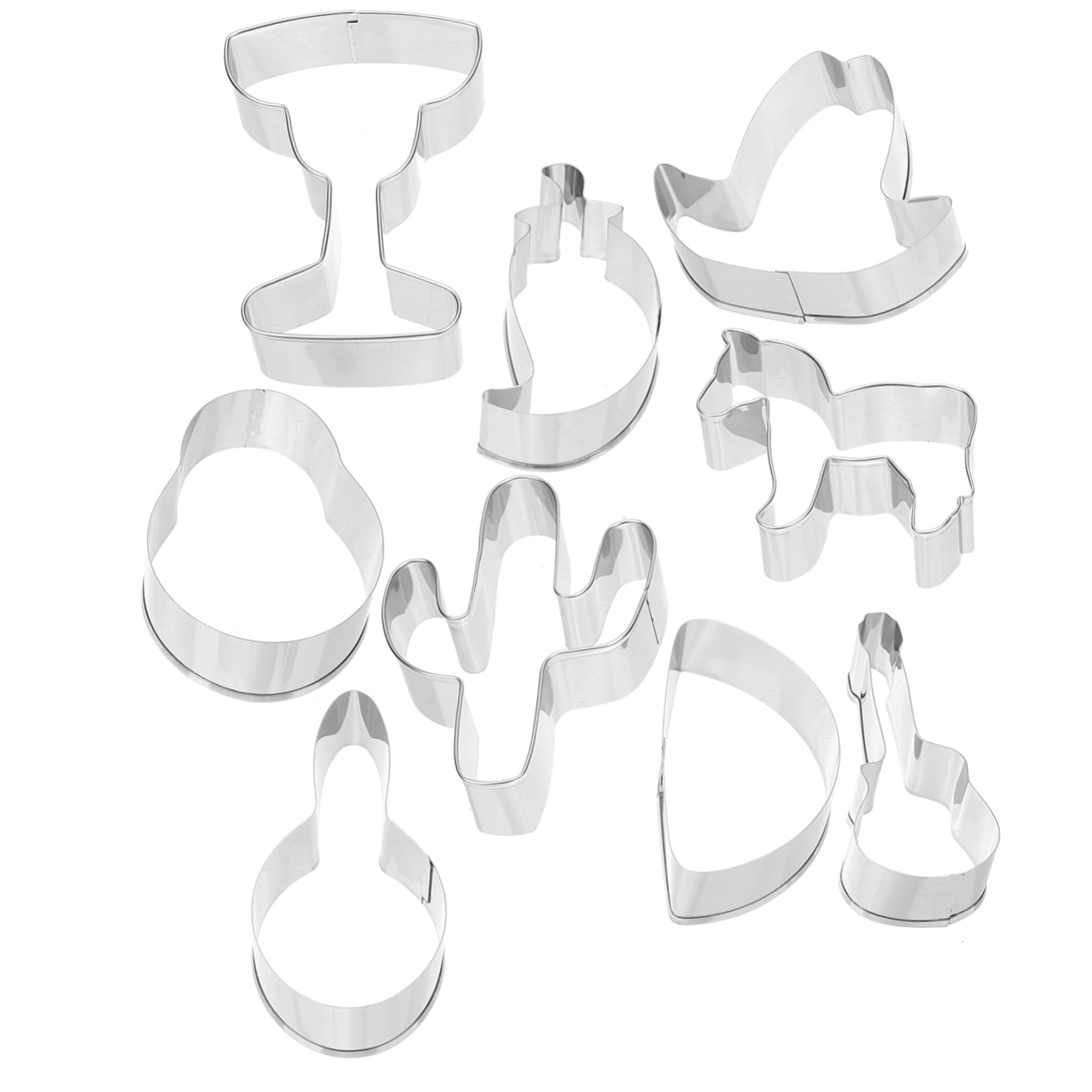 Ciieeo Lot De 4 Emporte-pièces En Acier Inoxydable Épais Et Robustes Faciles À Nettoyer Pour Biscuits 6 Pièces X 4