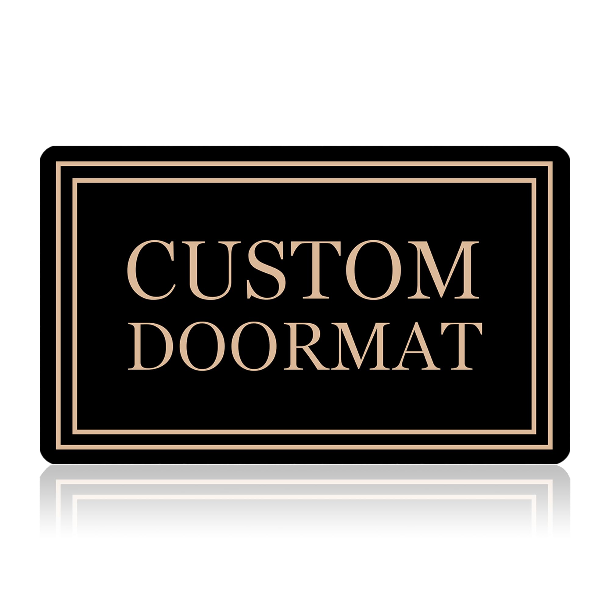 Funtunsth Personalized Welcome Mats Design Your Own Doormat, Welcome Door Mat Indoor Entrance Custom Your Own Doormat, Custom Outdoor Doormats with