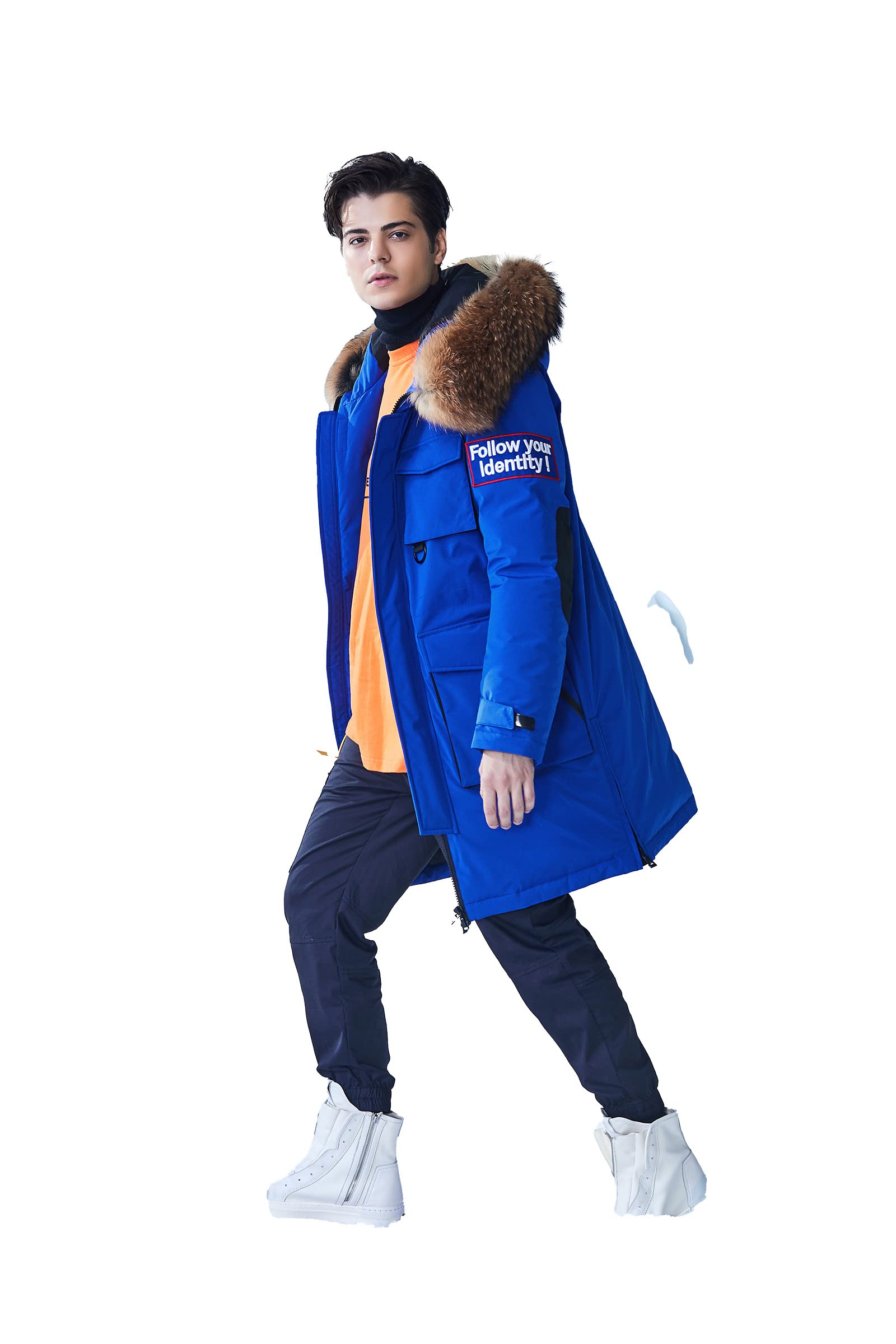 Bosideng Matterhorn gęsi puchowa parka zimowa, Szafir