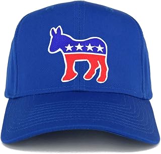 Armycrew Democratic Donkey Patch Structured Baseball Cap - Royal
