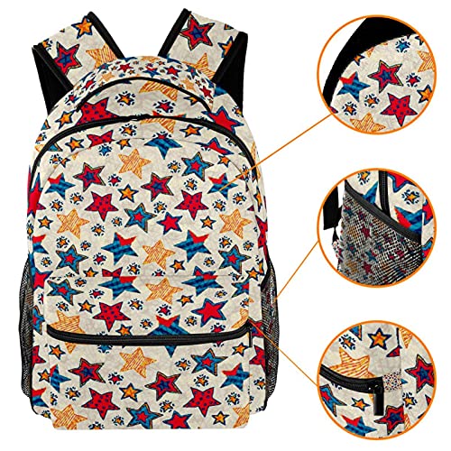 Excellent sac à dos d'école robuste et finitions étoiles