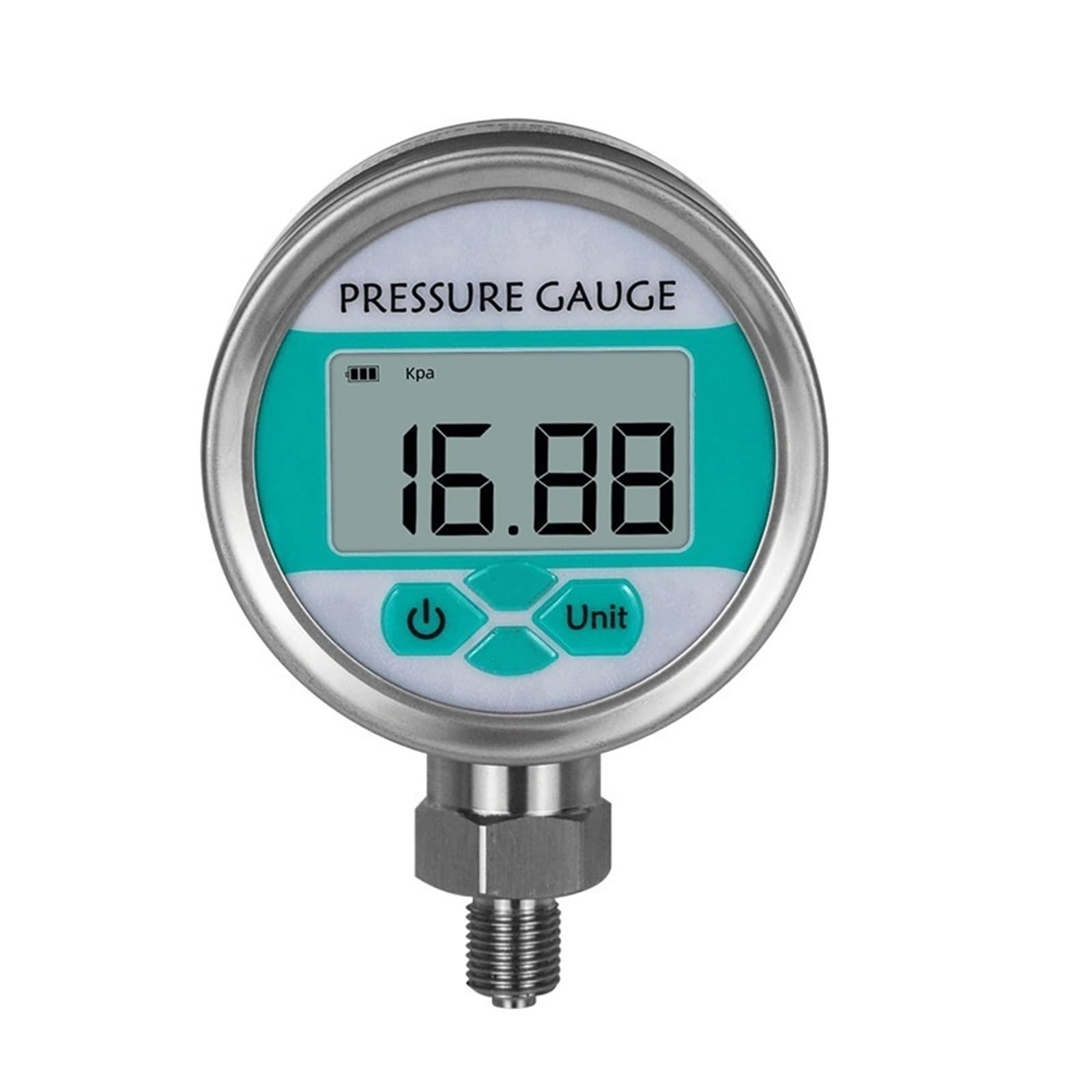 Medidor De Presión Digital De Precisión G1/2, 0-1000bar, Acero Inoxidable, DC9-24V, para Sistemas Neumáticos Hidráulicos Industriales, Funcionamiento Confiable