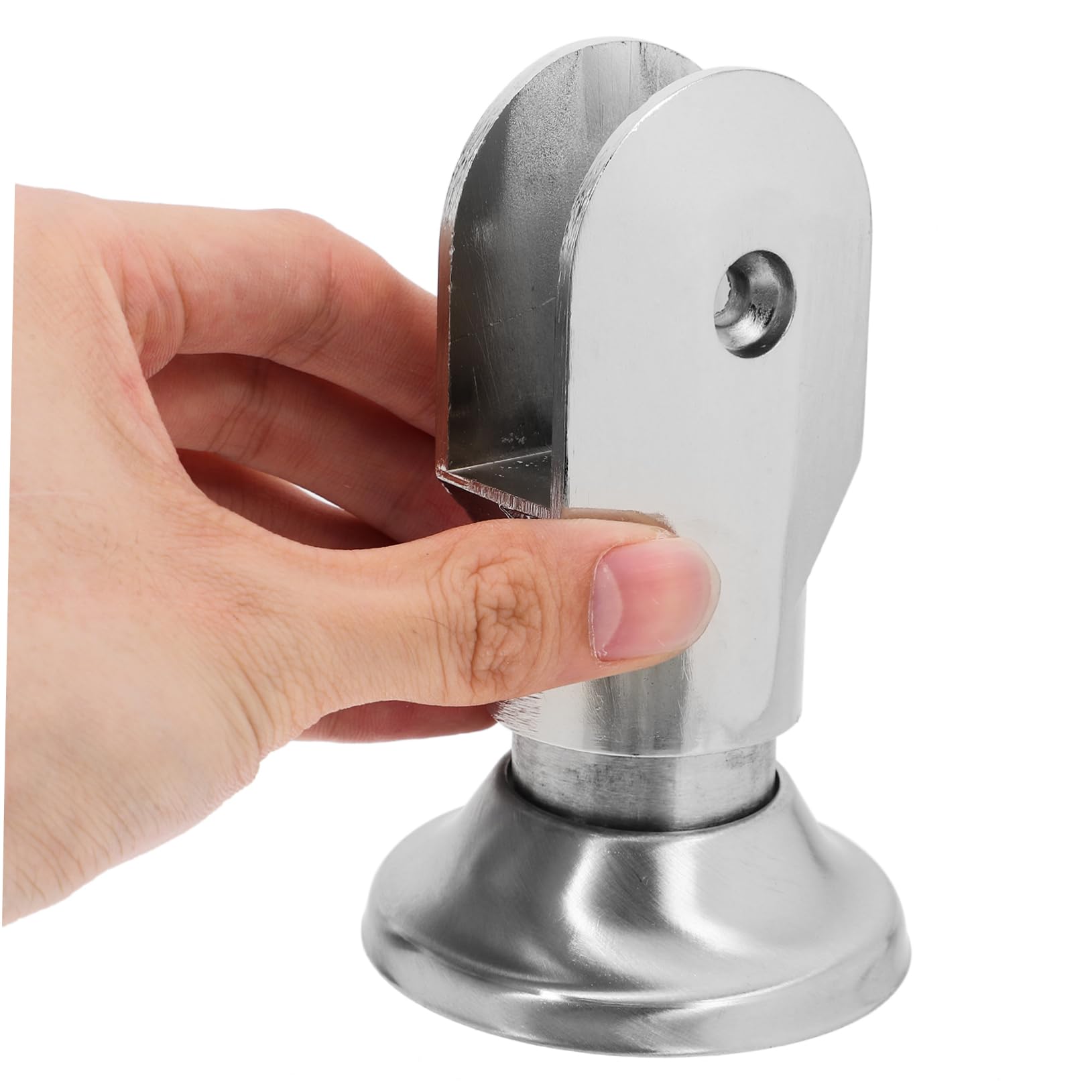 WOONEKY 4pcs Stainless Steel Partition Foot Restroom Hardware for Bathroom Partition Sturdy Support Feet