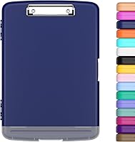 Vista 19 de Hongri Portapapeles con Almacenamiento con Soporte para Bolígrafo, Carpeta Portapapeles de Enfermería de Apertura Lateral de 8.5 x 11 Pulgadas