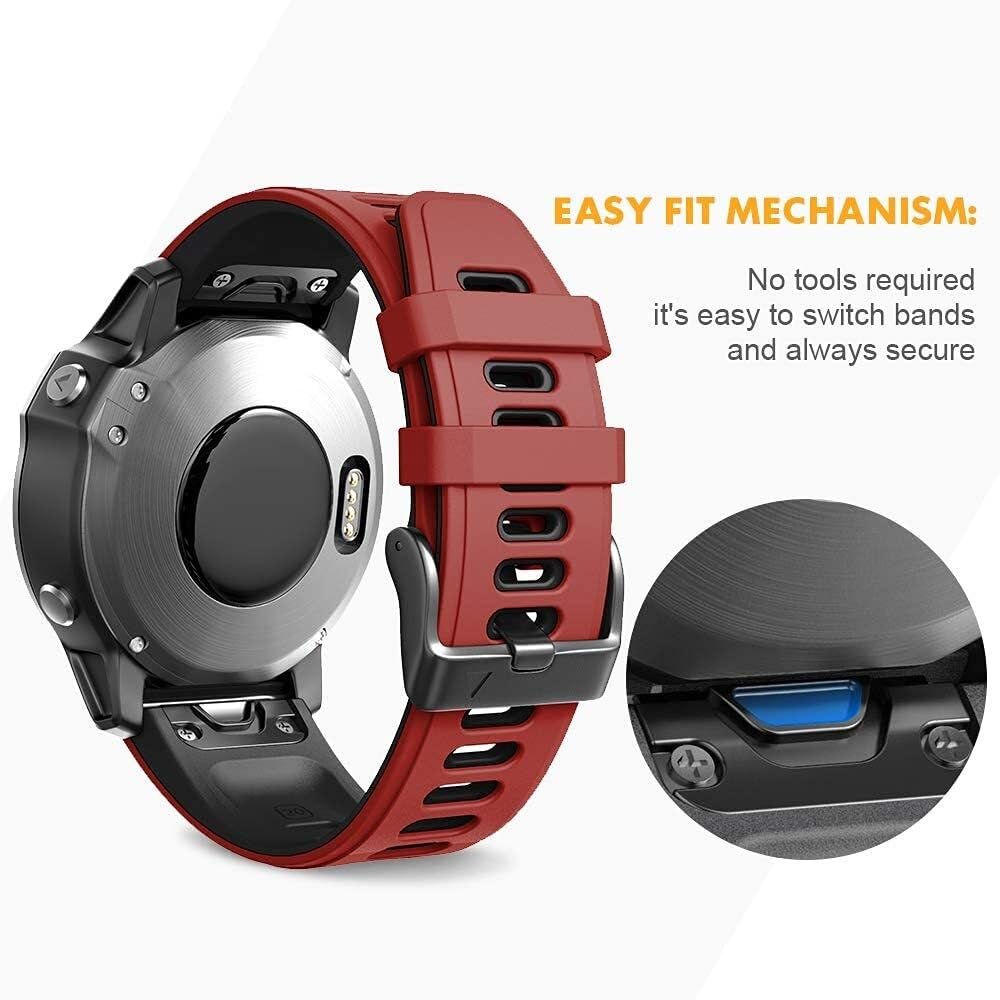 Do zegarków Fenix ​​6S Pro Do zegarków Fenix ​​6S/Fenix ​​7S/Fenix ​​5S / 5S Plus/D2 Delta S Smartwatch (biało-czarny)