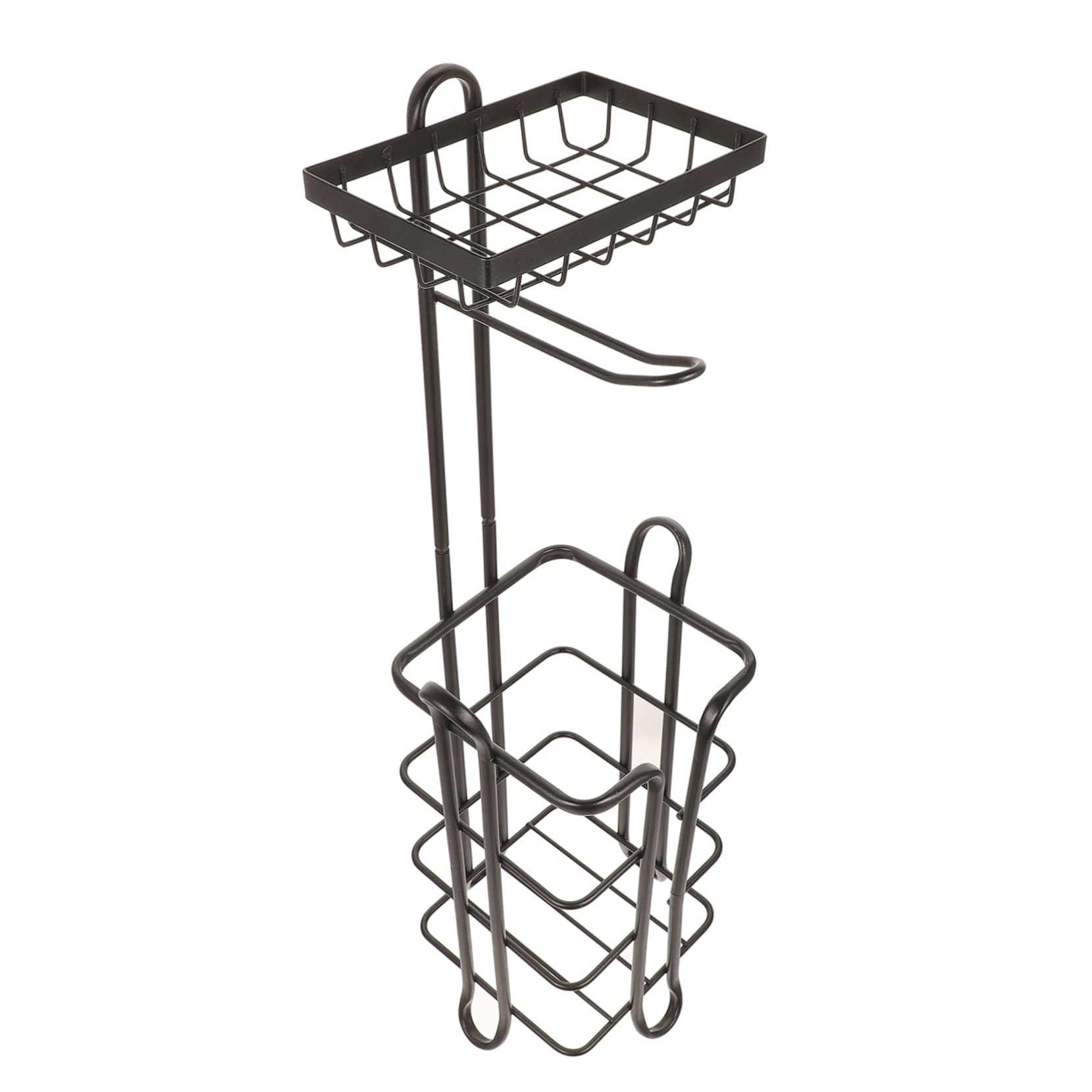Uonlytech Portarrollos Estructura Resistente y Hierro Negro Vertical para Hierro Negro Diseño de Múltiples Capas Papel Higiénico para Baño y Cocina