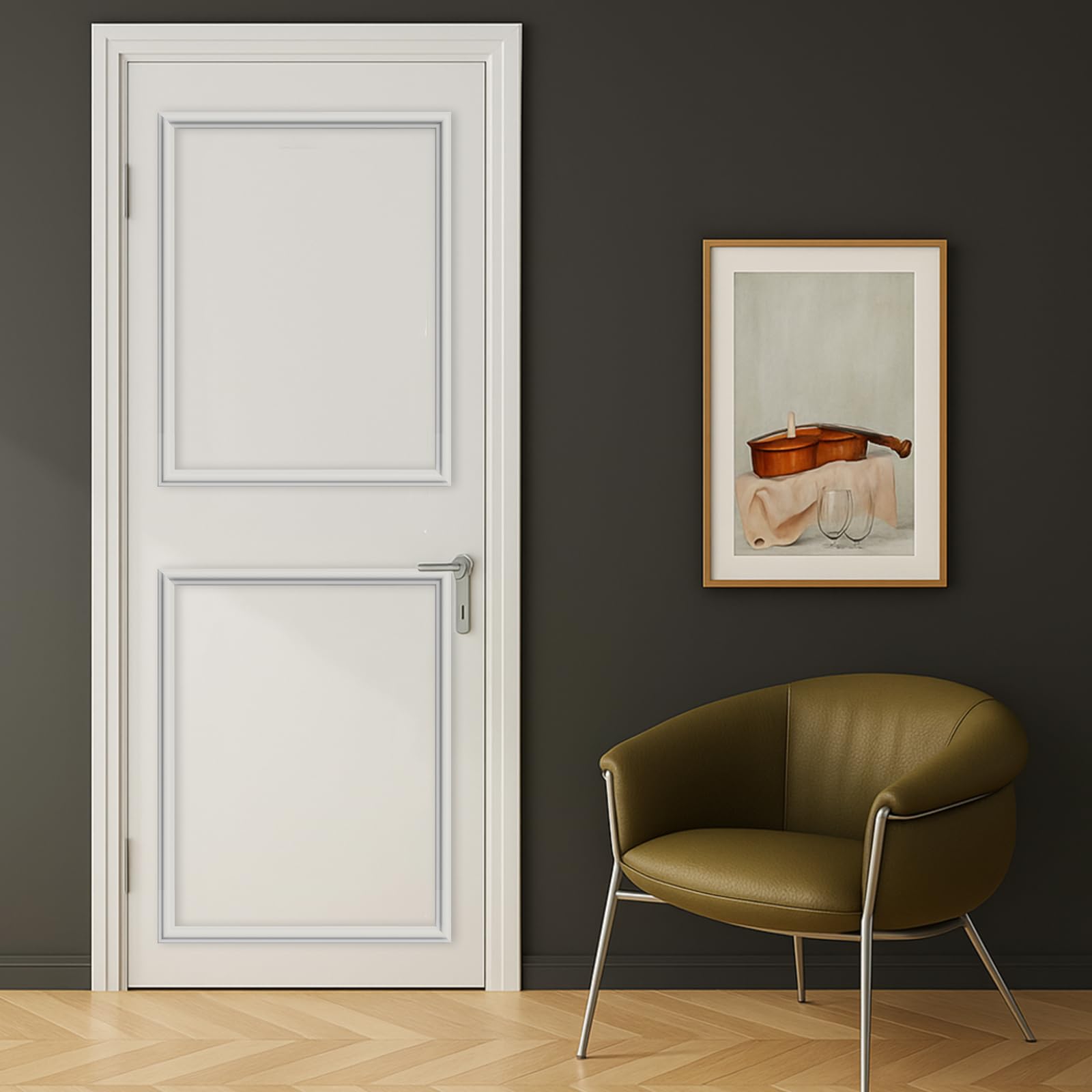 Snapklik.com : Colingmill 1 Set Peel And Stick Door Moulding Trim Kit ...