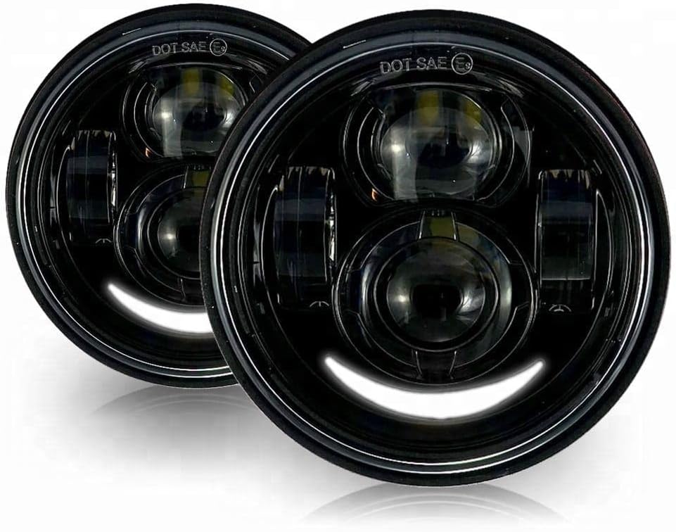 motorcycle headlight 4.65″ For Fat Bob Headlamp Double Led Headlights Motorcycle For fat bob Headlamp