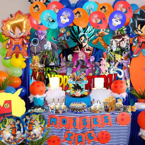 Dragon Birthday Party Decoration, Dragon Birthday Decoration Include Banner, Tableware, Napkin, Backdrop, Tablecloth, Shaped Foil Balloons, Blowing Dragon, Mask, Party Supplies For Kids #TOP5