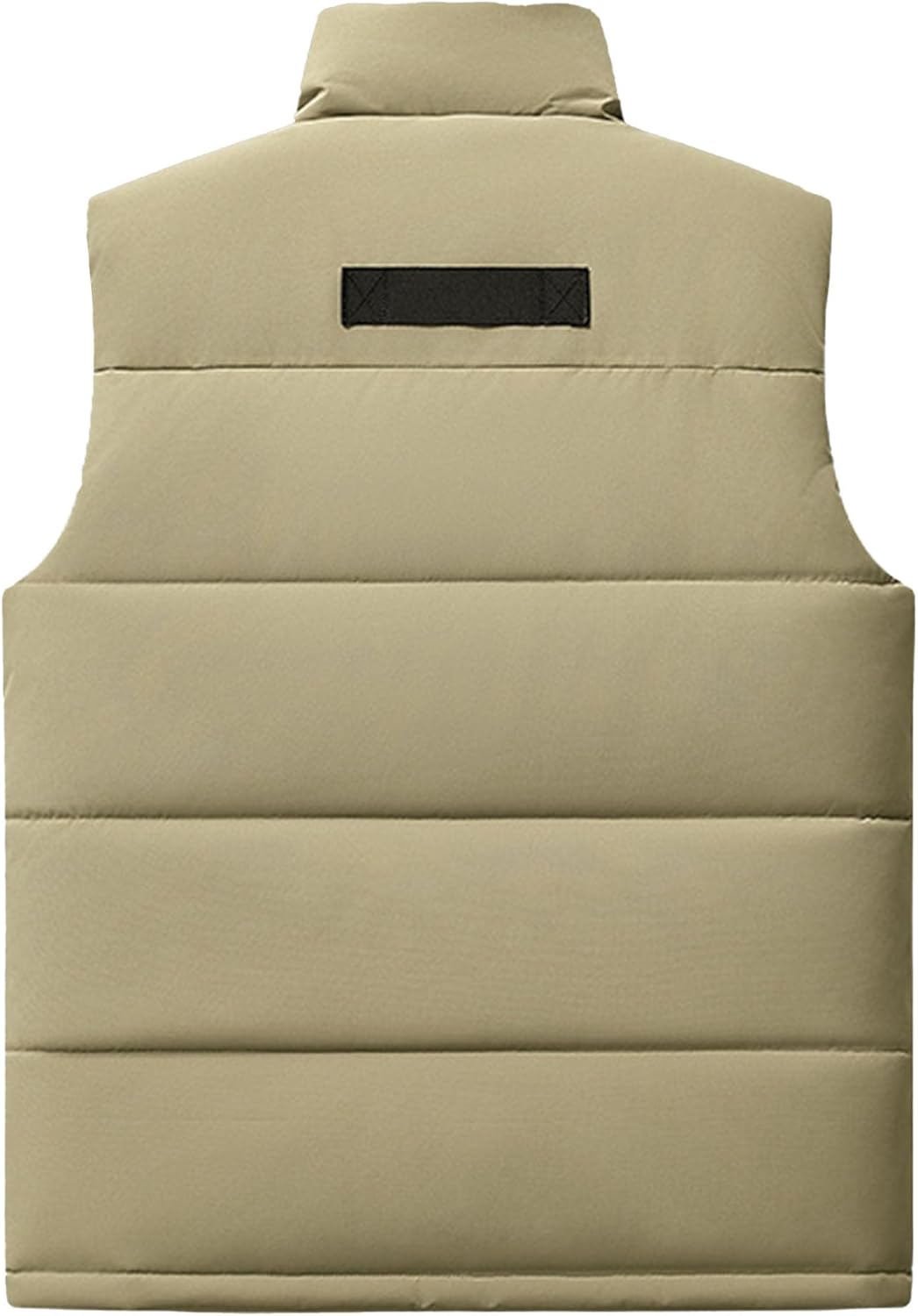 DGHM-JLMY Men's Winter Fleece Lined Warm Vest Outdoor Sleeveless Jacket Multi Pocket Stand Collar Padded Puffer Vests
