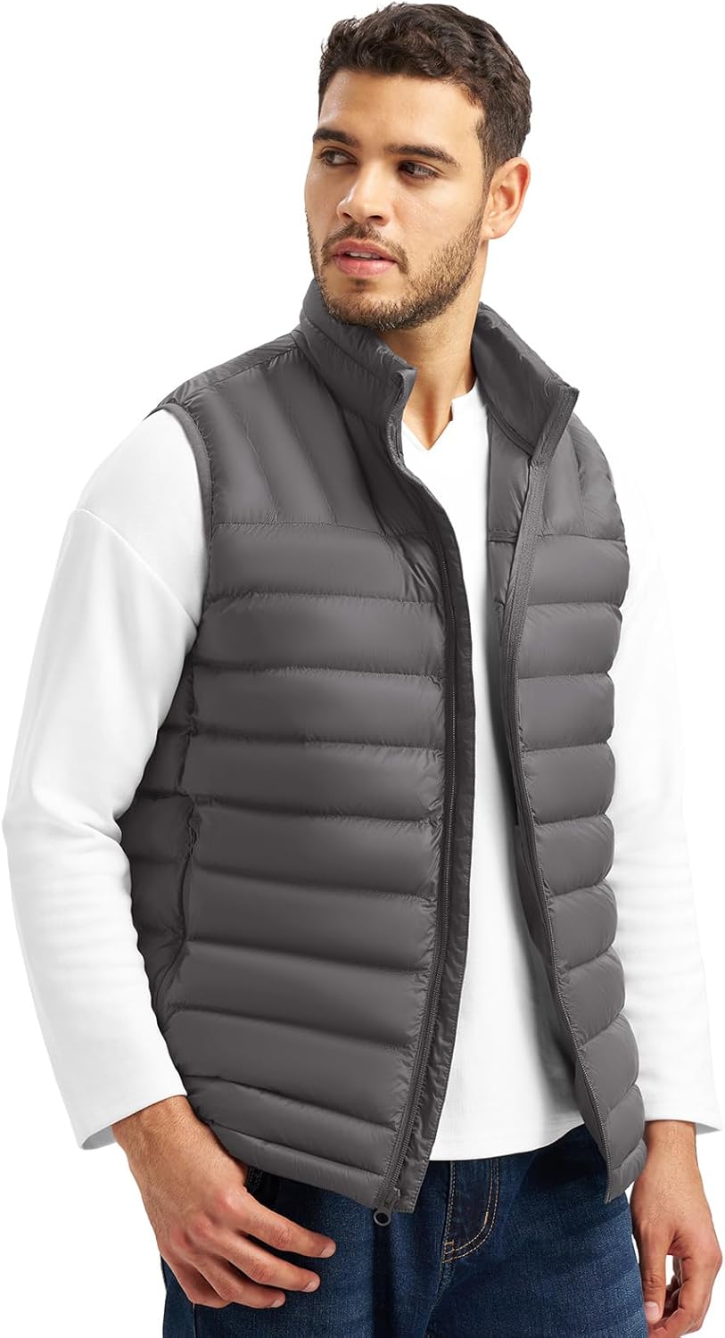 TBMPOY Men's Lightweight Packable Puffer Vest Sleeveless Puffy Outerwear Water-Resistant Bubble Jackets Work Casual Golf - Image 2