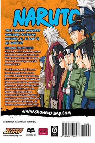 Naruto, Volumes 22-24: Includes vols. 22, 23 & 24: 8