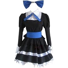 YuanCos Black Gothic Lolita Dress Cosplay Costume
