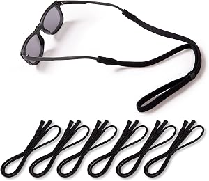 Glasses Strap,KOZR Sunglasses Strap,6 Pcs Adjustable Glasses Holder for Sunglass and Eyeglass,Eyeglass Chain