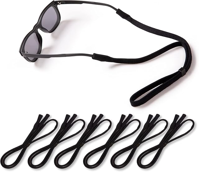 Verres Strap,KOZR Lunettes de soleil Bracelet,6 Porte-verres réglables Pcs pour verre solaire et lunettes, Chaîne Eyeglass