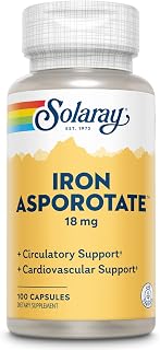 Iron Asporotate Capsules, 18mg | 100 Count