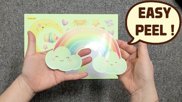 Vinilo decorativo de unicornio que brilla en la oscuridad DECOWALL miniatura 7
