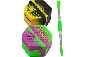 26ml Hexagon Silicone Non-Stick Jar & Dab Container