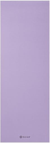 Miniatura 10 de Gaiam - Tapete de yoga de alta calidad de 5mm, liso, grueso y antideslizante para todo tipo de ejercicios de yoga, pilates y gimnasia (68 pulgadas x