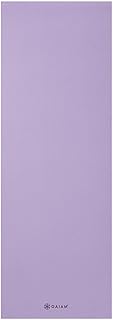 Gaiam Esterilla de yoga de 5 mm de grosor, antideslizante, para todo tipo de yoga, pilates y entrenamiento en el suelo (172,7 x 61 x 5 mm)